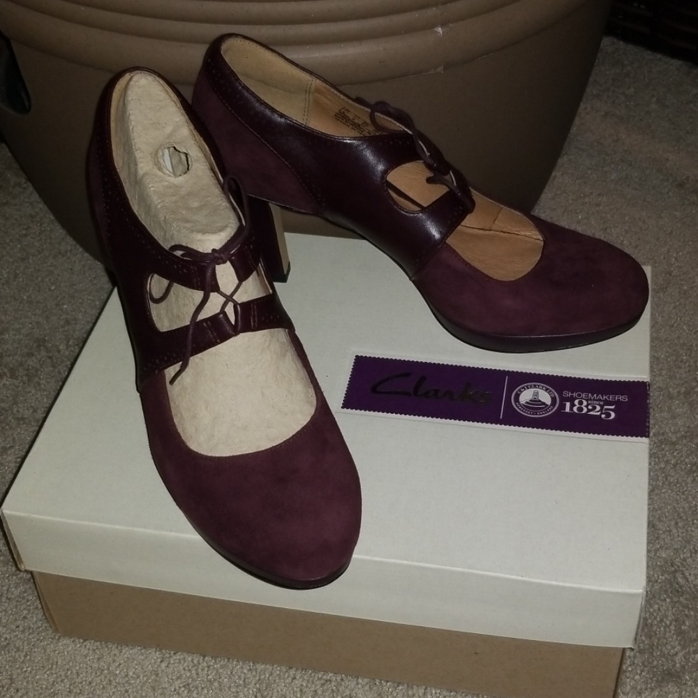 Eggplant Clark's Heels